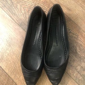 Frye Black leather flats